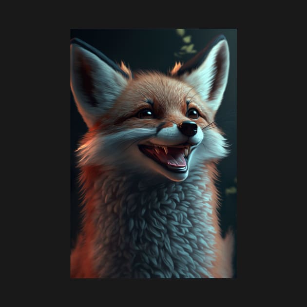 Cool portrait of a cute Fox by KoolArtDistrict