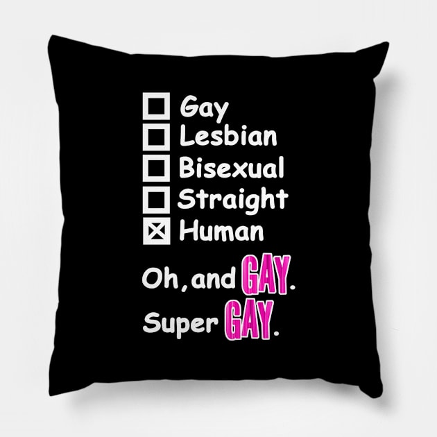 Super Gay Pillow by topher