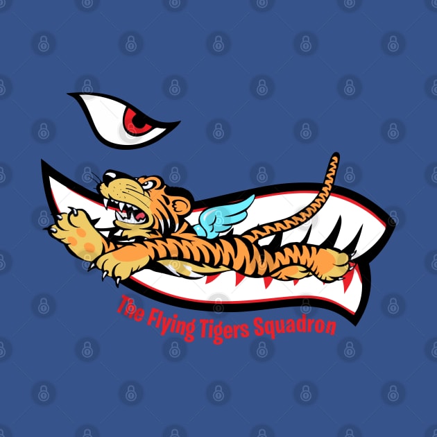 Flying Tigers Squadron Vintage Insignia by copacoba