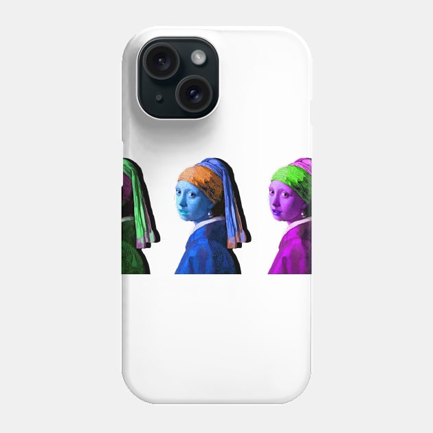 girl with a pearl earring Phone Case by denpoolswag