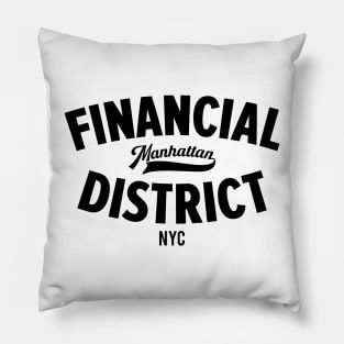 Discover the Vibrant Essence of Manhattan's Financial District in NYC Pillow