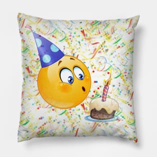 happy birthday emoji Pillow