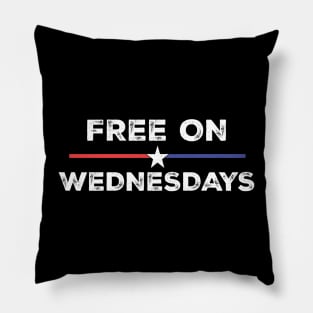 Free On Wednesdays Funny Biden Pillow