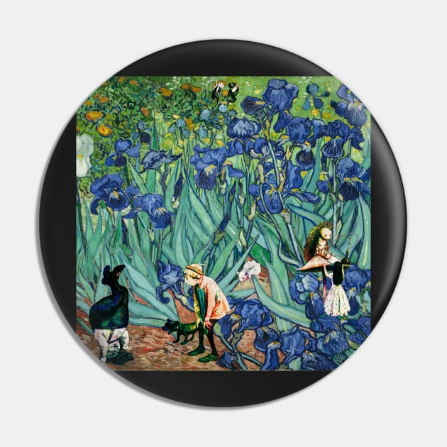 Vincent Van Gogh Down the Rabbit Hole Pin by RetroSalt