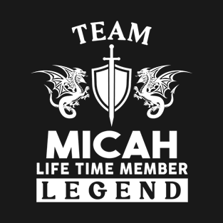 Micah Name T Shirt - Micah Life Time Member Legend Gift Item Tee T-Shirt