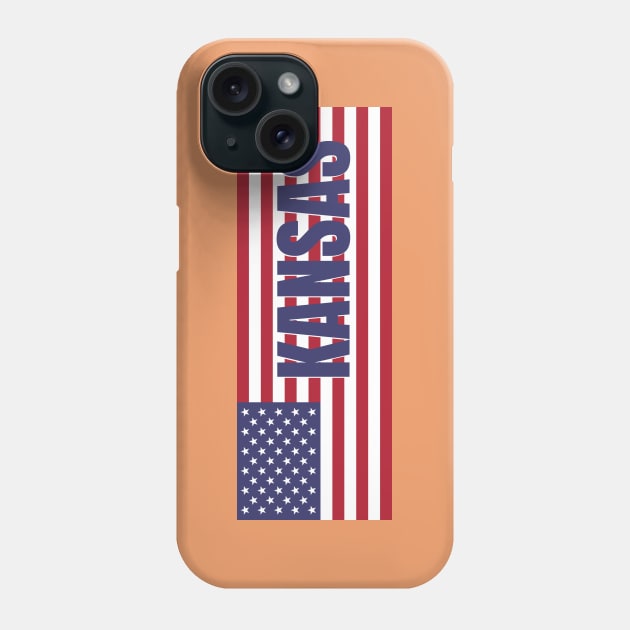 Kansas State in American Flag Phone Case by aybe7elf