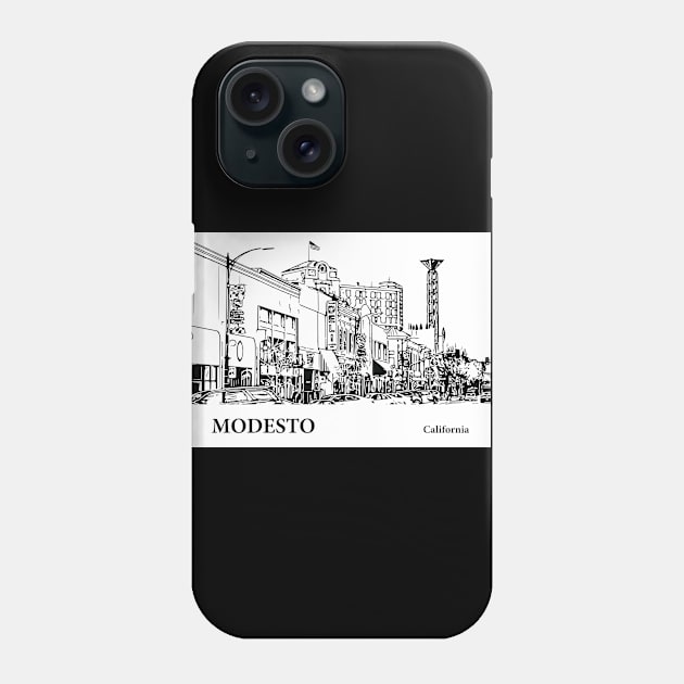 Modesto - California Phone Case by Lakeric