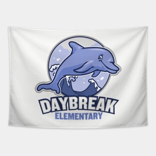 Daybreak Dolphin Elementary School Gear Tapestry