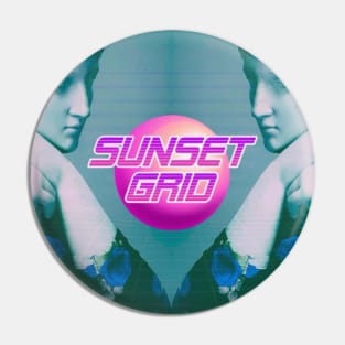 Sunset Grid Pin