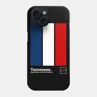 Tennessee State Flag // Original Minimalist Artwork Poster Design Phone Case