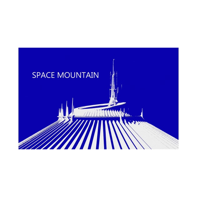 Space Mountain retro art by dltphoto