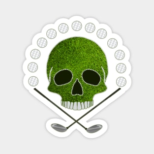 Golf Sport Skull Magnet