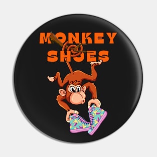 Monkey Shoes Pin