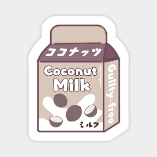 Japanese Oriented Organic Coconut Milk Dairy Free Plant Based Substitute Drink Magnet