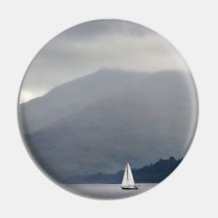 Sailing on Loch Linnhe near Fort William, Scotland Pin