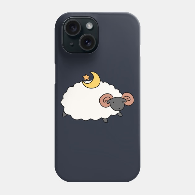 Star Moon Ram Phone Case by saradaboru