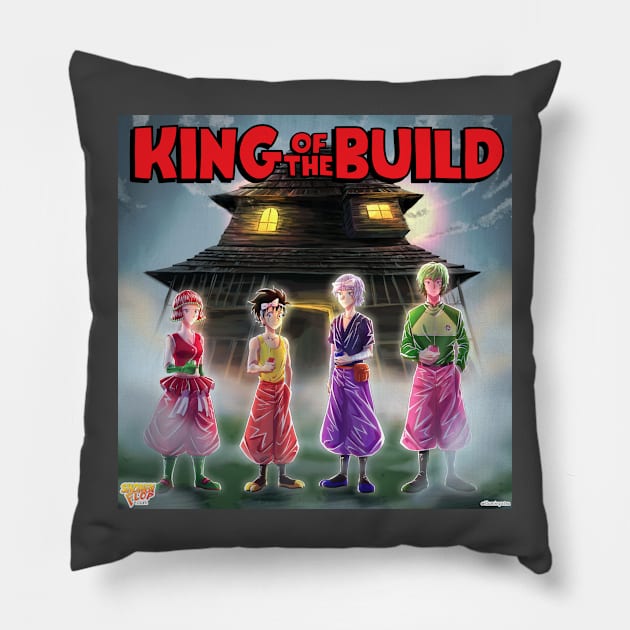 Shonen Flop Build King design Pillow by Shonen Flop