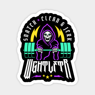 WGHTLFTR / Weightlifter - Snatch Clean and Jerk (Gym Reaper) Magnet