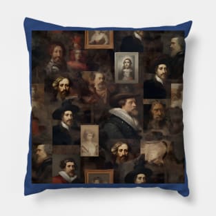 Rembrandt Paintings Mashup Pillow