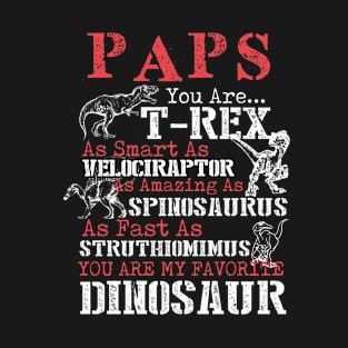 Paps You're My Favorite Dinosaur T-Shirt