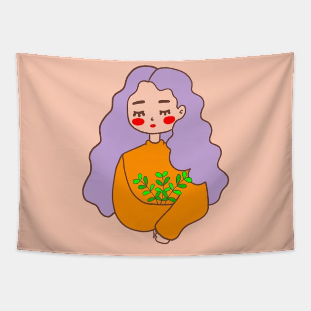 farm girl Tapestry by hayouta shop