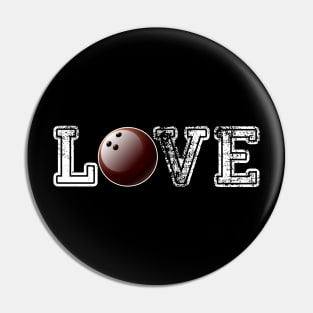 Bowling distressed ball t shirt cute dad mom love Pin