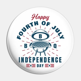 BBQ Independence Day Pin