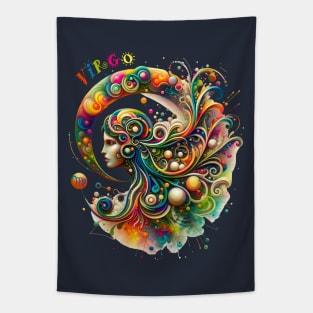 Virgo Surrealist Zodiac Maiden Tapestry