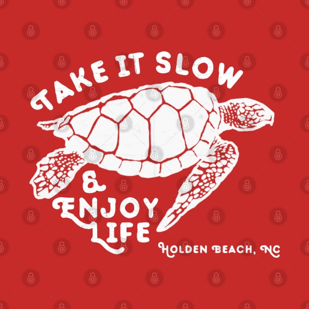 Take it Slow at Holden Beach NC Sea Turtle by Contentarama