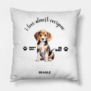 Beagle i love almost everyone Pillow