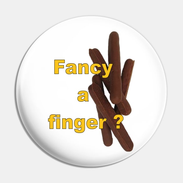 fancy a finger Pin by Stiffmiddlefinger