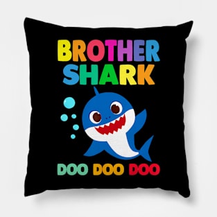 Brother Of The Shark Birthday Boy Girl Party Family Pillow