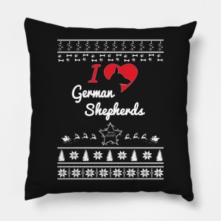 Merry Christmas GERMAN SHEPHERDS Pillow