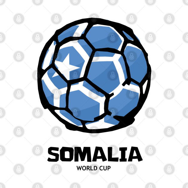 Disover Somalia Football Country Flag - Football - T-Shirt