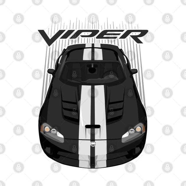 Viper SRT10-black and white by V8social