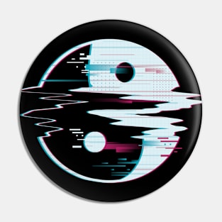 Glitch Yin Yang Pin