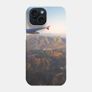 Aerial Photography of Airplane Wing Phone Case