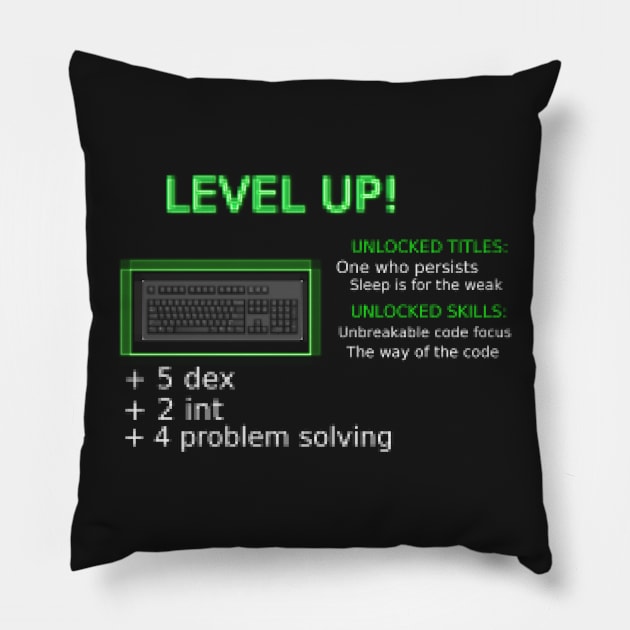 Developer LEVEL UP! Pillow by findingNull