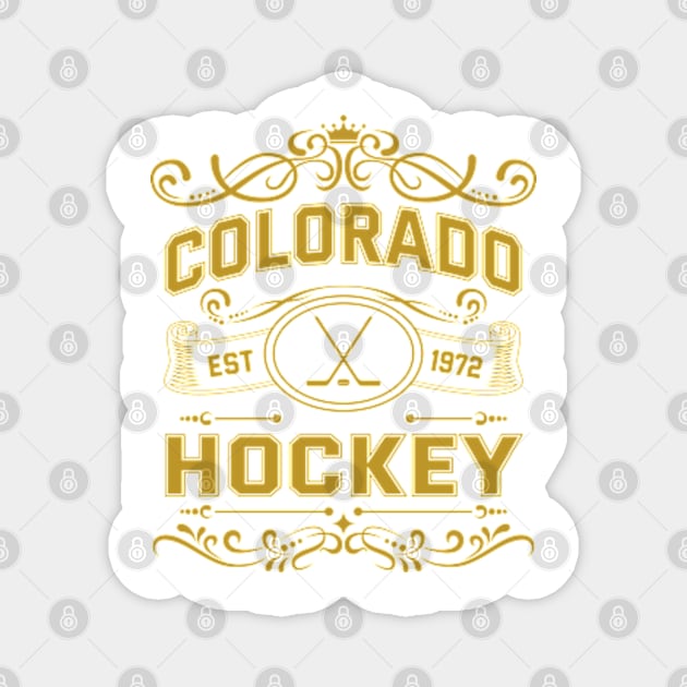 Vintage Colorado Hockey Magnet by carlesclan