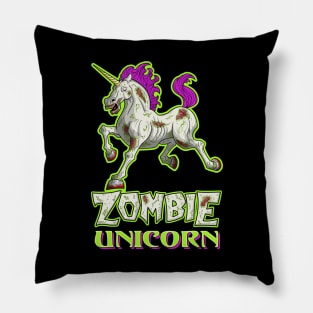 Zombie Unicorn Pillow