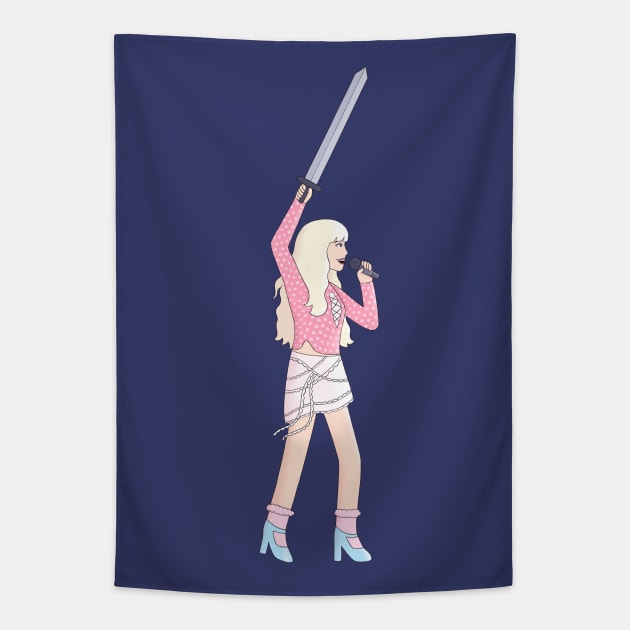 Carly Slay Jepsen Tapestry by rainilyahead