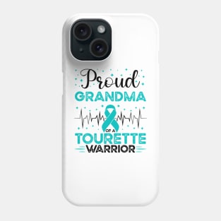 Proud Grandma Of A Tourette Warrior Tourette Syndrome Awareness Phone Case