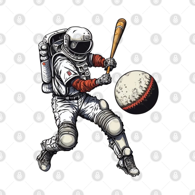 Baseball Astronaut #2 by Chromatic Fusion Studio