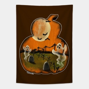 Ghostly Graveyard Tapestry