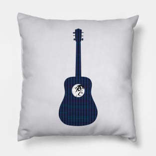 Guitar with overlay pattern Pillow