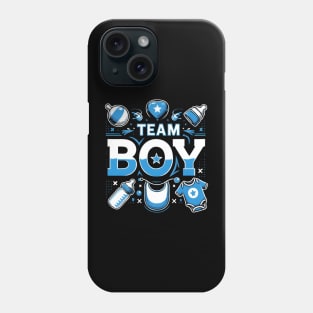 Gender Reveal Baby Announcement Team Boy Phone Case