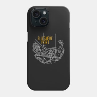 Ellesmere Port Map (White & Orange) Phone Case