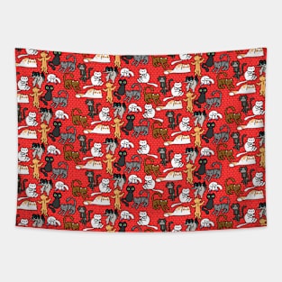 Cats and Cats and Cats Tapestry