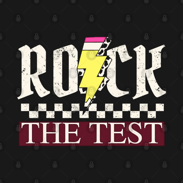 Testing Day Teacher Student Motivational Shirt Rock The Test by masterpiecesai