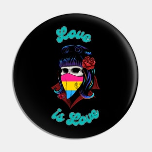 Pansexual Pride 2021 - Battie Love is Love Pin